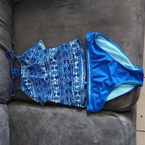 Blue tankini
